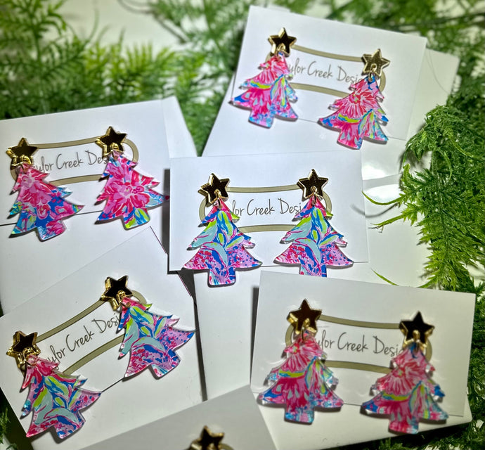 Lilly Inspired Tree Earrings