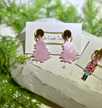 Pink Pearl Tree Earrings