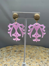 Pink Monogram Earrings