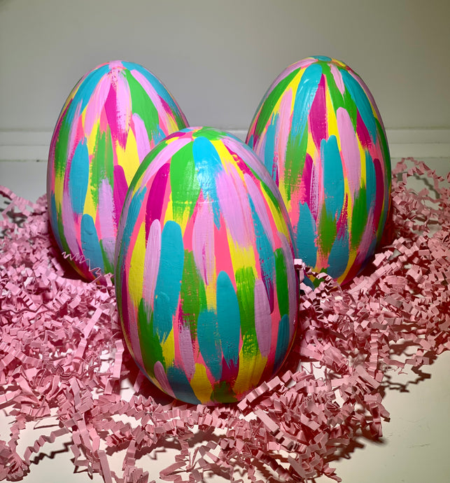 Hand Painted Pastel Easter Eggs